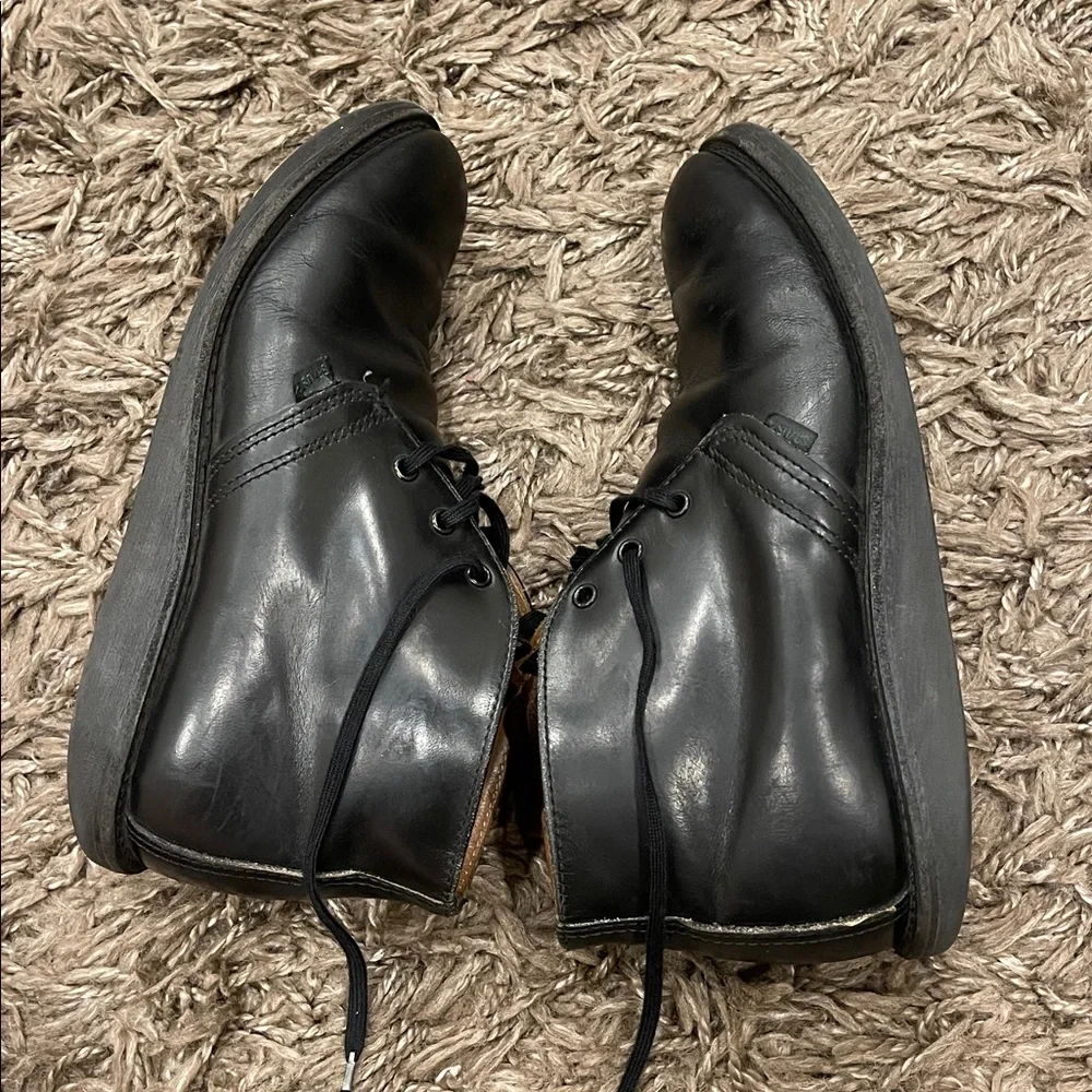 Vintage 1980s 1990s Men’s Red Wing Postman Chukka Boots Black 7 D 9196